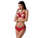 Комплект білизни CHERRY SET OpenBra red S/M - Passion Exclusive: відкритий ліф, трусики-спідничка PS25508 фото 1