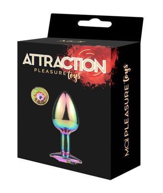 Фото 【Металлическая анальная пробка MAI Attraction Toys №72 RAINBOW (мятая упаковка)】 артикул 【SO6038-R】 для покупки на FunLove