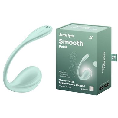 Виброяйце Satisfyer Smooth Petal Connect App Mint