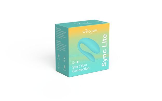 Смарт-вибратор для пар We-Vibe Sync Lite Aqua, 10 виброрежимов, можно совмещать с проникающим сексом SO8767 фото