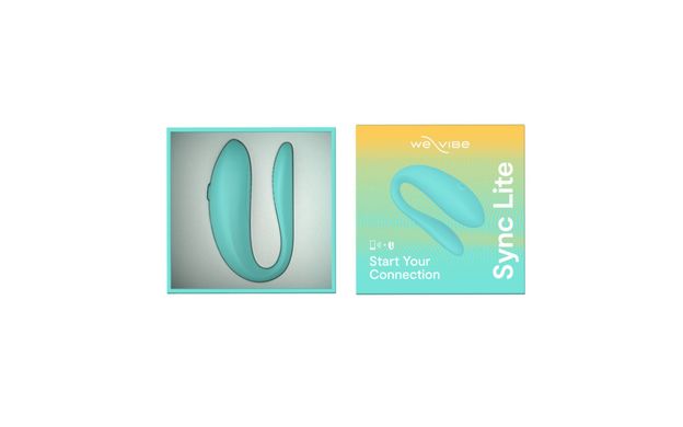 Смарт-вибратор для пар We-Vibe Sync Lite Aqua, 10 виброрежимов, можно совмещать с проникающим сексом SO8767 фото