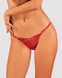 Кружевные стринги Obsessive Lacelove thong XL/2XL Red, низкая посадка