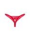 Кружевные стринги Obsessive Lacelove thong XL/2XL Red, низкая посадка