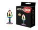 Металлическая анальная пробка MAI Attraction Toys №72 RAINBOW (мятая упаковка)