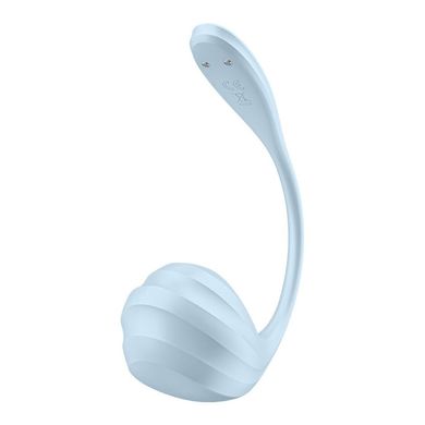 Виброяйце Satisfyer Smooth Petal Connect App Light Blue