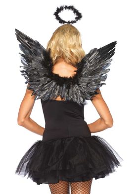 Крылья черного ангела Leg Avenue Angel Accessory Kit Black, крылья, нимб SO8594 фото