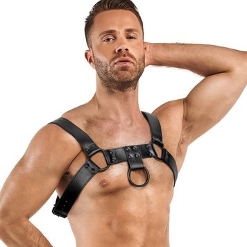 Портупея на плечі Bedroom Fantasies: Bruno Bondage Harness, чорна