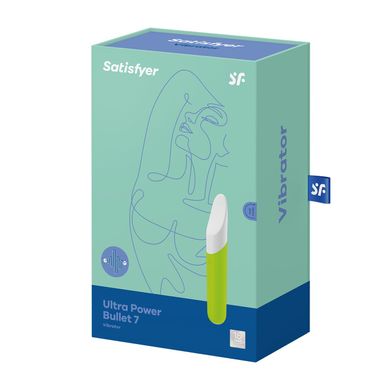 Фото 【Мінівібратор із гнучким язичком Satisfyer Ultra Power Bullet 7 Green】 артикул 【SO5435】 для покупки в сексшопі FunLove