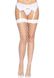 Чулки в крупную сетку Leg Avenue Fence Net Thigh Highs White, one size SO7988 фото 5