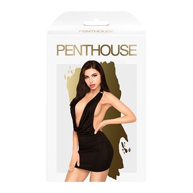 Мини-платье с хомутом и глубоким декольте Penthouse - Heart Rob Black M/L SO4342 фото