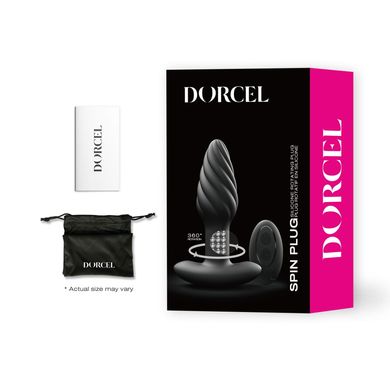 Анальна пробка з вібрацією та перлинним масажем Dorcel Spin Plug, макс. діам. 3,8 см, пульт ДК SO9019 фото