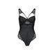 Боди из эко-кожи и кружева Passion LOONA BODY S/M, black