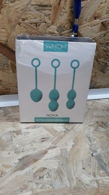 Набір вагінальних кульок зі зміщеним центром ваги Svakom Nova Green (м'ята упаковка!!!) SO4830-R фото