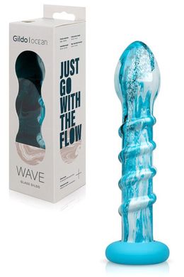 Стеклянный дилдо Gildo - Ocean Wave Glass Dildo SO8894 фото