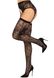 Панчохи Leg Avenue Leg Avenue Lace thigh highs & garterbelt Black One Size