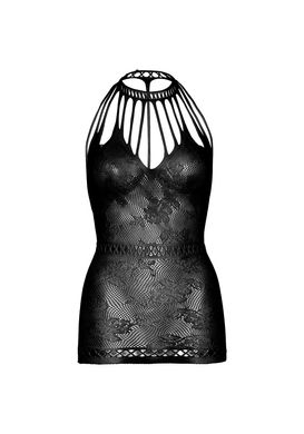 Ажурное платье-сетка Leg Avenue Lace mini dress with cut-outs Black, one size SO7887 фото