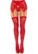 Панчохи Leg Avenue Leg Avenue Lace thigh highs & garterbelt Red One Size