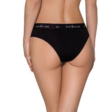 Фото 【Трусики-слипы из хлопка с эластаном Passion PS004 PANTIES XL, black】 артикул 【SO4218】 для покупки на FunLove