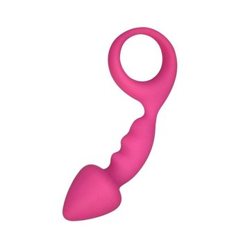 Фото 【Анальна пробка Adrien Lastic Budy Pink із стимулюючою ніжкою, макс. діаметр 2,5 см】 артикул 【AD20081】 для покупки в сексшопі FunLove