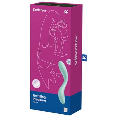 Вібратор із перлинною стимуляцією точки G Satisfyer Rrrolling Pleasure Mint (м'ята упаковка!!!)