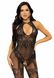 (SALE) Leg Avenue Rhinestone Lace and Net Bodystocking OS Black