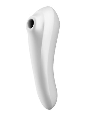 Смарт-вибратор и вакуумный стимулятор 2в1 Satisfyer Dual Pleasure White