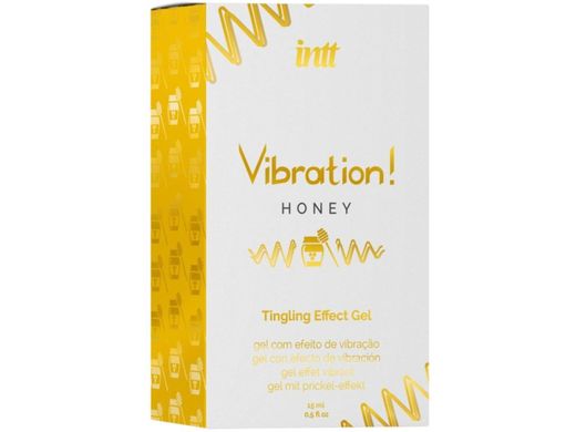 Жидкий вибратор Intt Vibration Honey (15 мл), густой гель, очень вкусный, действует до 30 мин