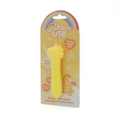 Фото 【Вібратор-єдиноріжка Unihorn USB Bullet &ndash; Bean Blossom, віброкуля, USB-зарядка, 10 режимів】 артикул 【SX2857】 для покупки у FunLove