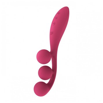 Фото 【Універсальний вібратор Satisfyer Tri Ball 1, 3 мотори, гнеться】 артикул 【SO7785】 для покупки в сексшопі FunLove