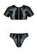 Комплект мужского белья под латекс Passion 057 Set Peter L/XL Black, кроп-топ, стринги SO7633 фото 3