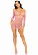 Платье-сетка с сердечками Leg Avenue Heart net mini dress Pink, завязки, открытые плечи, one size SO7960 фото 5