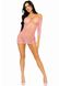 Платье-сетка с сердечками Leg Avenue Heart net mini dress Pink, завязки, открытые плечи, one size SO7960 фото 8