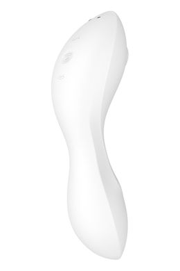 Вакуумний смарт-стимулятор із вібрацією Satisfyer Curvy Trinity 5 (White), керування зі смартфона SO6725 фото