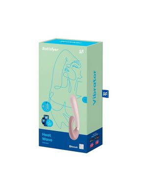 Смарт вібратор-кролик із підігрівом Satisfyer Heat Wave Mauve (мя'та упаковка!!!)