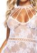 Ажурное платье-сетка Leg Avenue Lace mini dress with cut-outs White, one size SO7961 фото 6