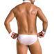 Комплект еротичної чоловічої білизни Passion 037 GREGORY XXL/XXXL White, труси, комірець, манжети