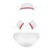 Комплект еротичної чоловічої білизни Passion 037 GREGORY XXL/XXXL White, труси, комірець, манжети