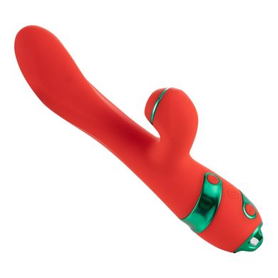 Вібратор-кролик з флогером LOCKINK SEVANDA Whip Vibrating Massage Wand - Red & Green