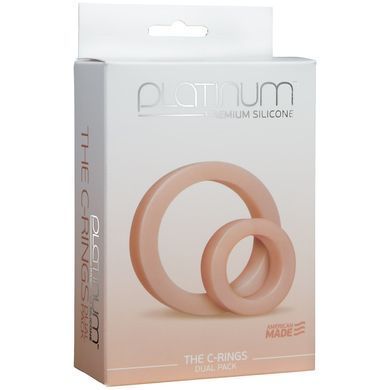 Фото 【Набор эрекционных колец Doc Johnson Platinum Premium Silicone - The C-Rings - White】 артикул 【SO4919】 для покупки на FunLove
