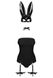 Еротичний костюм кролика Obsessive Bunny costume L/XL, black, боді, чокер, гартери, панчохи, маска SO7702 фото 3