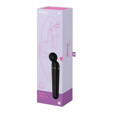 Вібромасажер Satisfyer Planet Wand-er Black/Rosegold, дуже потужний, бездротовий