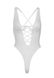 Мереживне боді Leg Avenue Floral lace thong teddy White, шнурівка на грудях, one size SO7963 фото 8