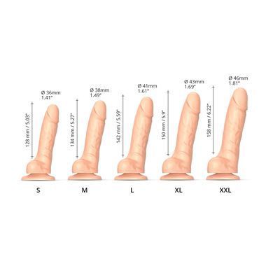 Фото 【Реалістичний фалоімітатор Strap-On-Me Sliding Skin Realistic Dildo Vanille S, ефект рухливої шкіри】 артикул 【SO6251】 для покупки у FunLove