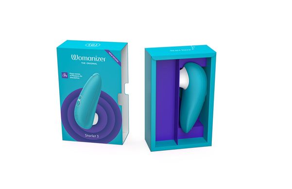 Вакуумный клиторальный стимулятор Womanizer Starlet 3 TURQUOISE