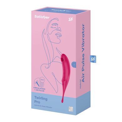 Фото 【Вибратор для клитора с вакуумной стимуляцией Satisfyer Twirling Pro Red】 артикул 【SO7802】 для покупки на FunLove