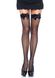 (SALE) Панчохи-сітка з атласним бантиком Leg Avenue Fishnet Thigh Highs With Bow Black, one size